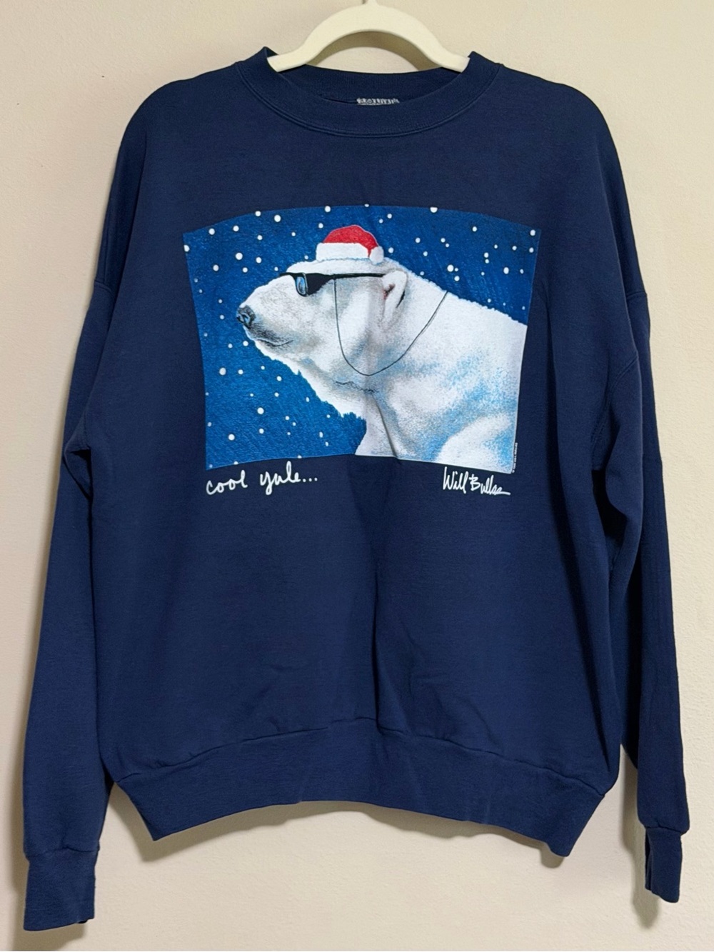 Vintage 1998 Will Bullas Cool Yule Holiday Sweatshirt
